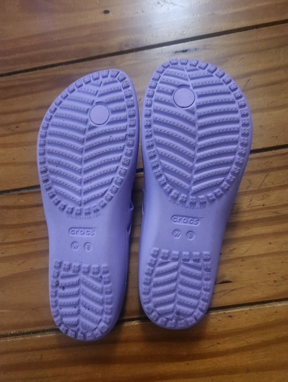 Crocs Kadee ll Flip Flops Purple Size 8 - Picture 4 of 5